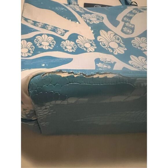 NWT AG Rock and Roll Couture blue and white tote - Picture 7 of 7